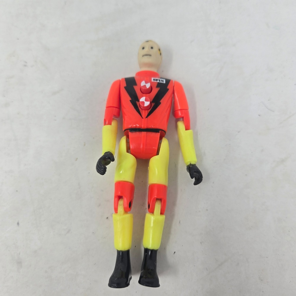 Vintage 1991 Tyco The Incredible Crash Dummies Spin Action Figure Red Yellow